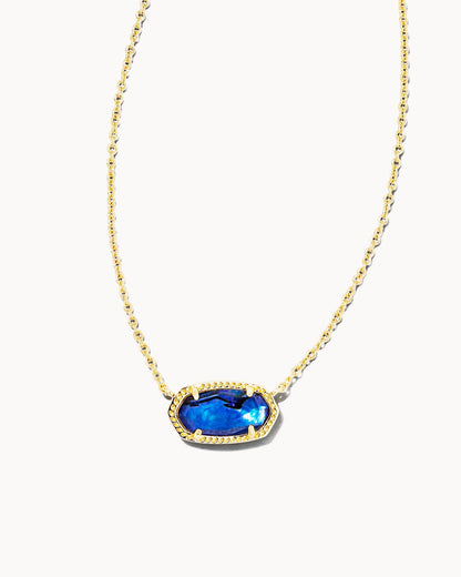 Elisa Gold Short Pendant Necklace