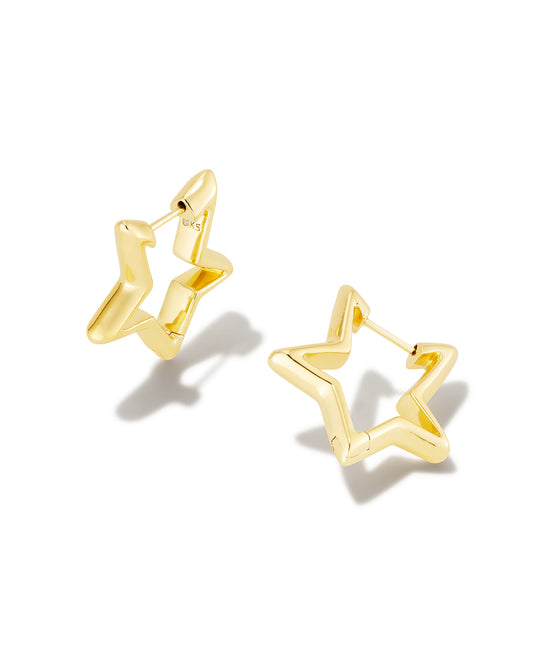 Star Huggie Earrings