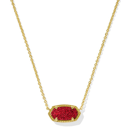 Elisa Gold Short Pendant Necklace