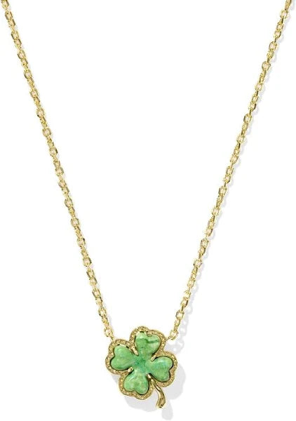 Gold Clover Pendant Necklace