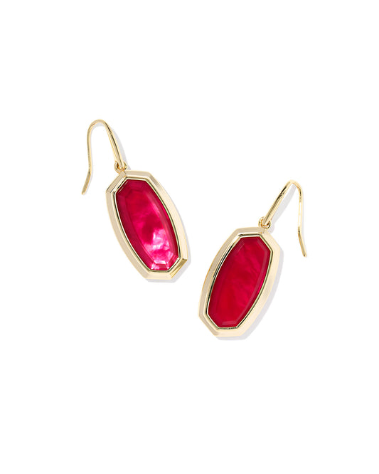 Dani Bezel Drop Earrings