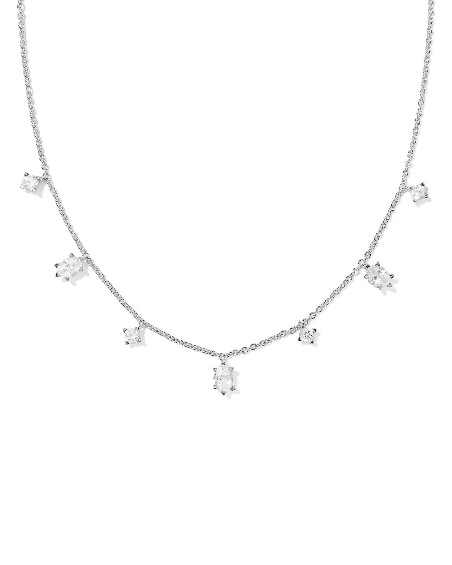 Cailin Silver Delicate Strand Necklace