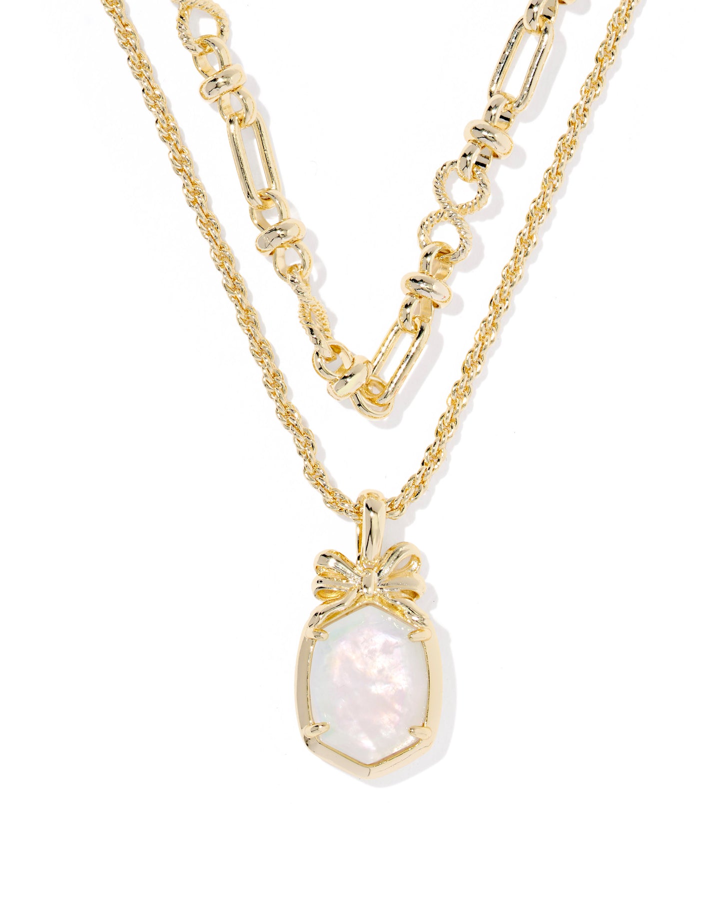 Daphne Bow Multi Strand Necklace