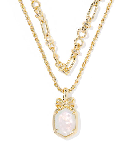 Daphne Bow Multi Strand Necklace