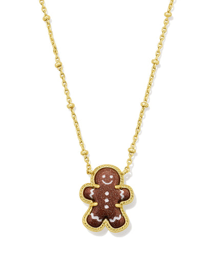 Gingerbread Pendant Necklace